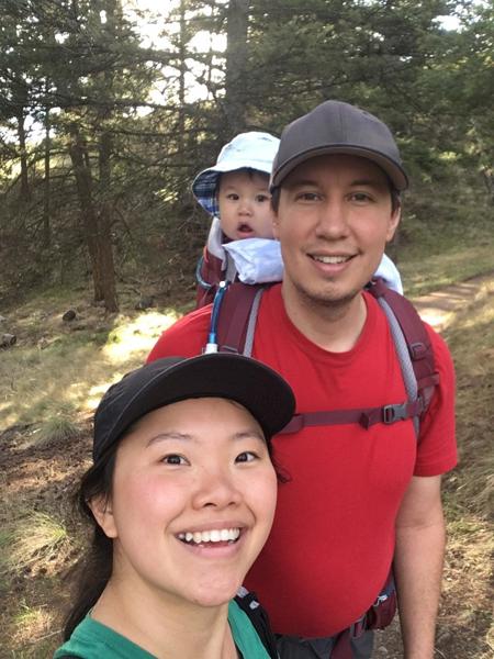 John, Monika and Ryker - Lone Pine Park, September 2019 in Kalispell