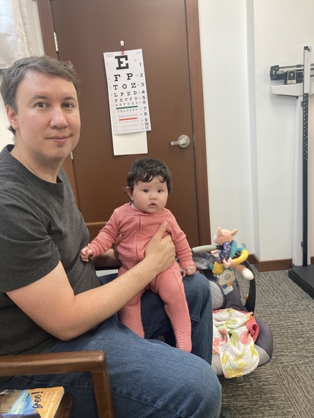 John and Raelyn - routine checkup with Dr. Coleman, September 2023 in Whitefish